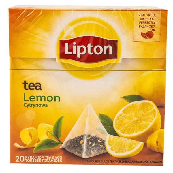 Ceai aromatizat, cu coaja de lamaie Lipton Lemon Tea 34g