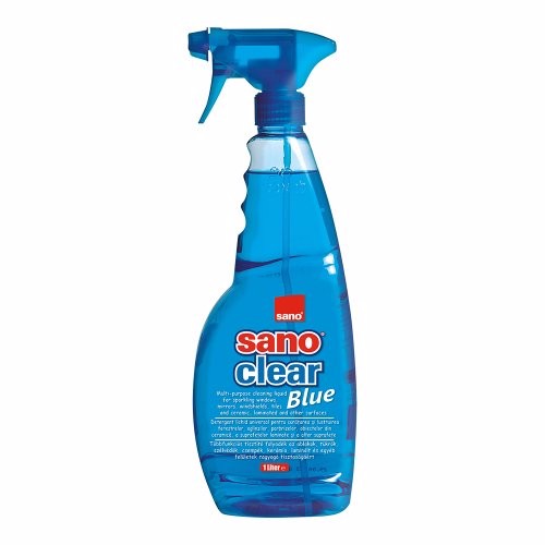 Detergent geamuri SANO Clear Blue Trigger, 750 ml