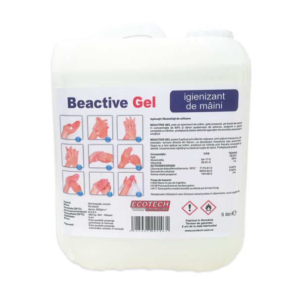 Gel de maini Beactive cu etanol si saruri cuaternare 5L