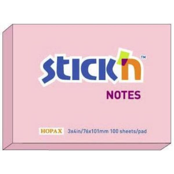 Notes autoadeziv 76 x 101 mm, 100 file, Stick”n