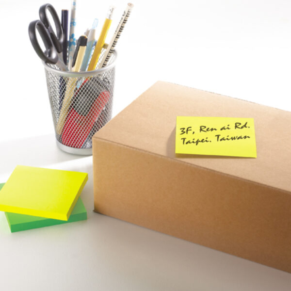 Notes autoadeziv extra-sticky 76 x 127mm, 90 file, Stick”n