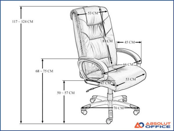 Scaun de birou reglabil OFF 315, negru