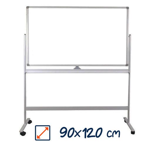 Whiteboard mobil cu doua fete VISUAL 90x120cm