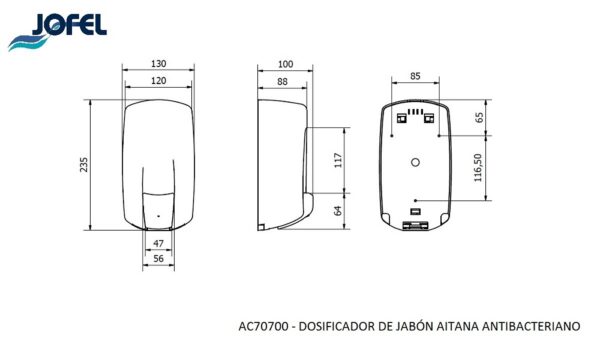 Dozator de dezinfectant cu auto sterilizare Jofel Antibac – 900 ML