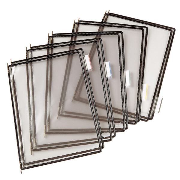 Buzunare prezentare pentru display, A4, (10 buc/set), rama metalica, TARIFOLD